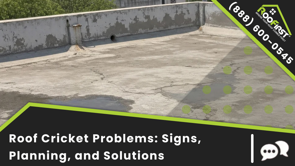 Roof water diversion, backside chimney leaks, roof cricket repair, and roof cricket problems near you need professional service.
